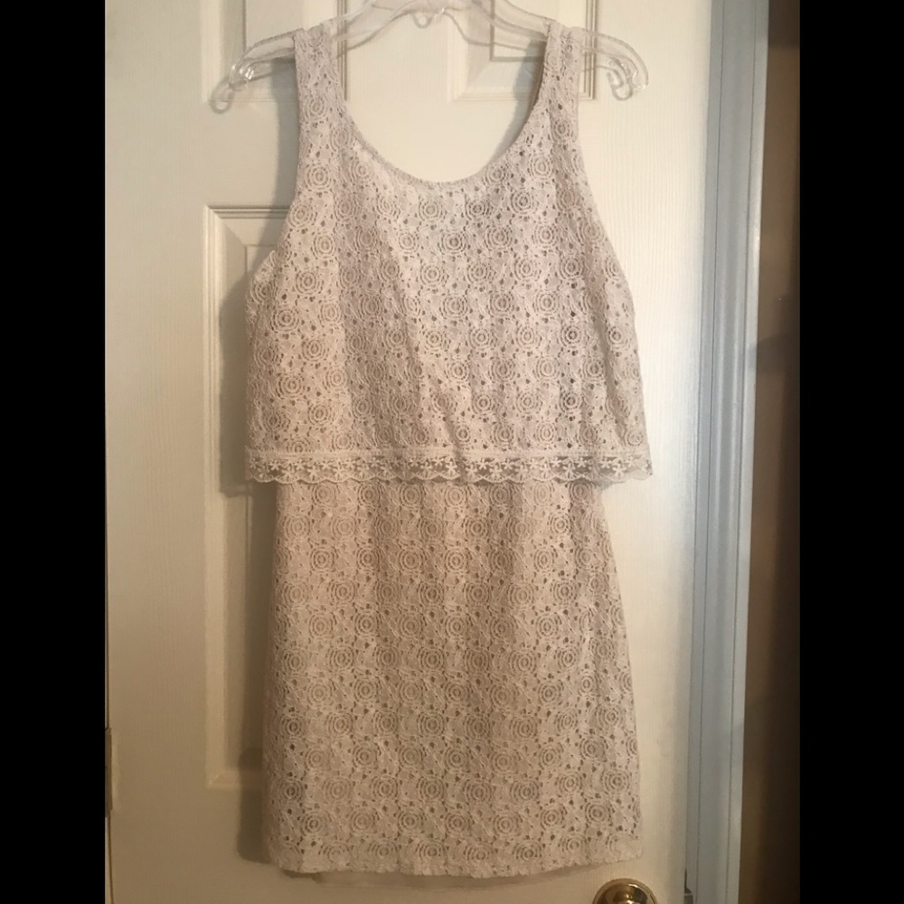 The cutest cream dress